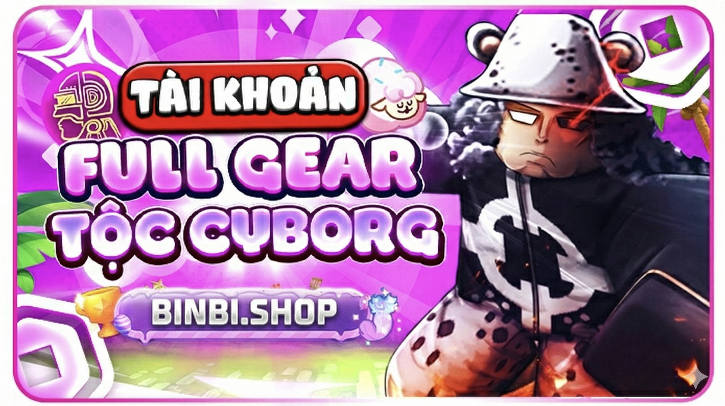 ACC RANDOM TỘC CYBORG V4 FULLGEAR