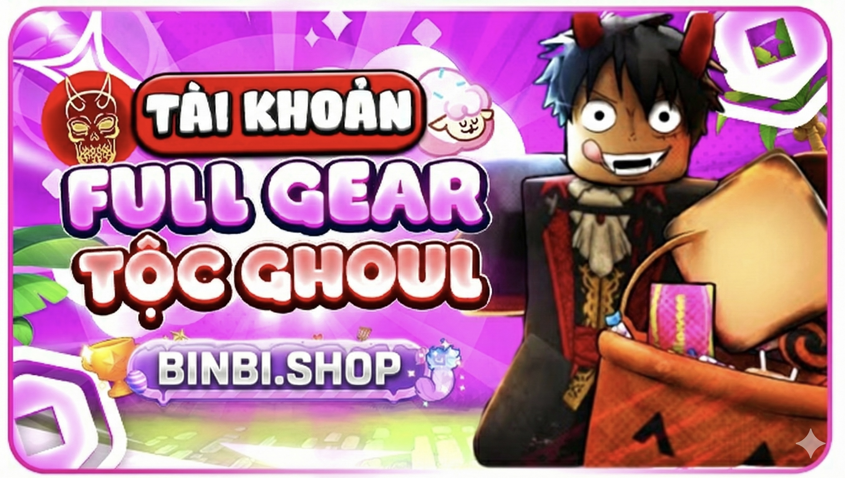 ACC RANDOM TỘC GHOUL V4 FULLGEAR