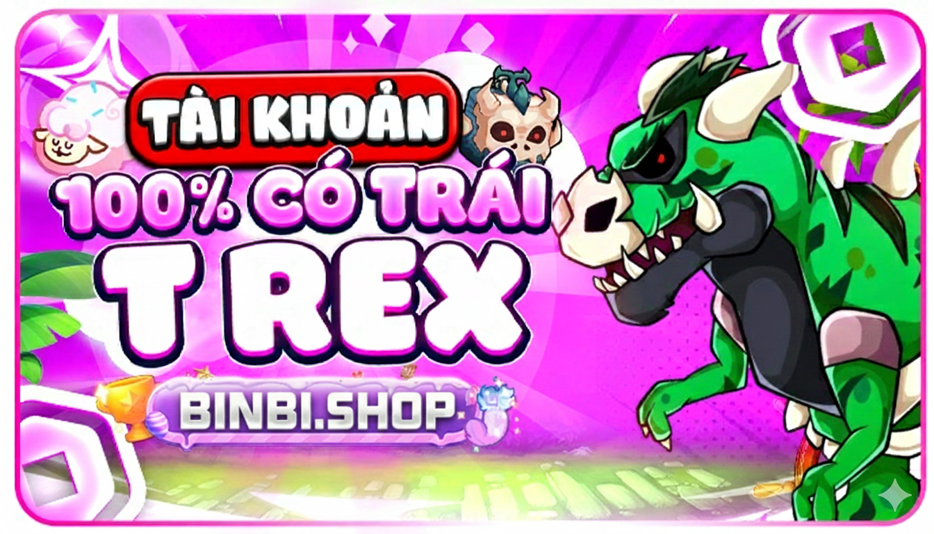 ACC TRÁI T- REX RƯƠNG